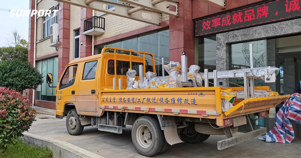 發(fā)貨啦！山普智能下料機(jī)結(jié)構(gòu)已成功發(fā)往客戶(hù)現(xiàn)場(chǎng)